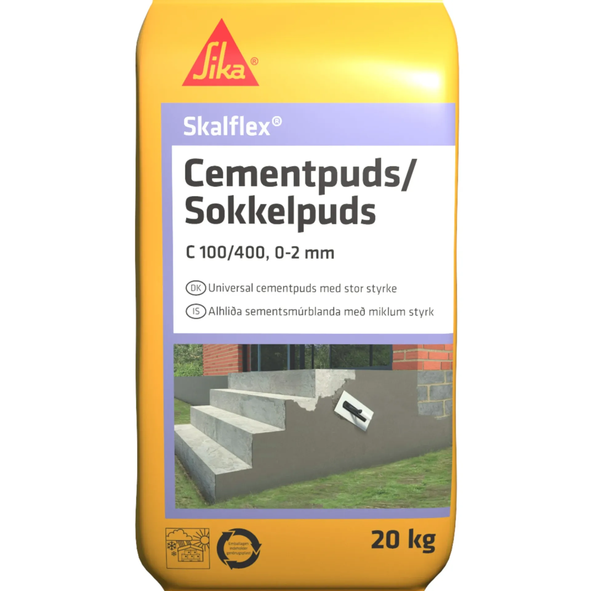 Clearance Sika SKALFLEX CEMENTPUDS GRÅ 20 KG