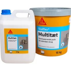 Outlet Sika SKALFLEX MULTITÆT 2-KOMPONENT PUDSEMØRTEL GRÅ 20 KG