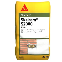 Best SIKA Skalflex SKALFLEX SKALCEM S2000 VANDSKURINGSMØRTEL HVID 20 KG