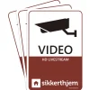 Outlet SikkertHjem 3-PAK ALARMMÆRKATER