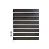 Sale Skagen SYSTEMHEGN PANEL SORT ALUMINIUM 0.60 X 92 X 86 CM
