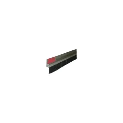 New Svalk H-FORM BØRSTETÆTNINGSLISTE 3 METER, LISTE. SORT/SØLV