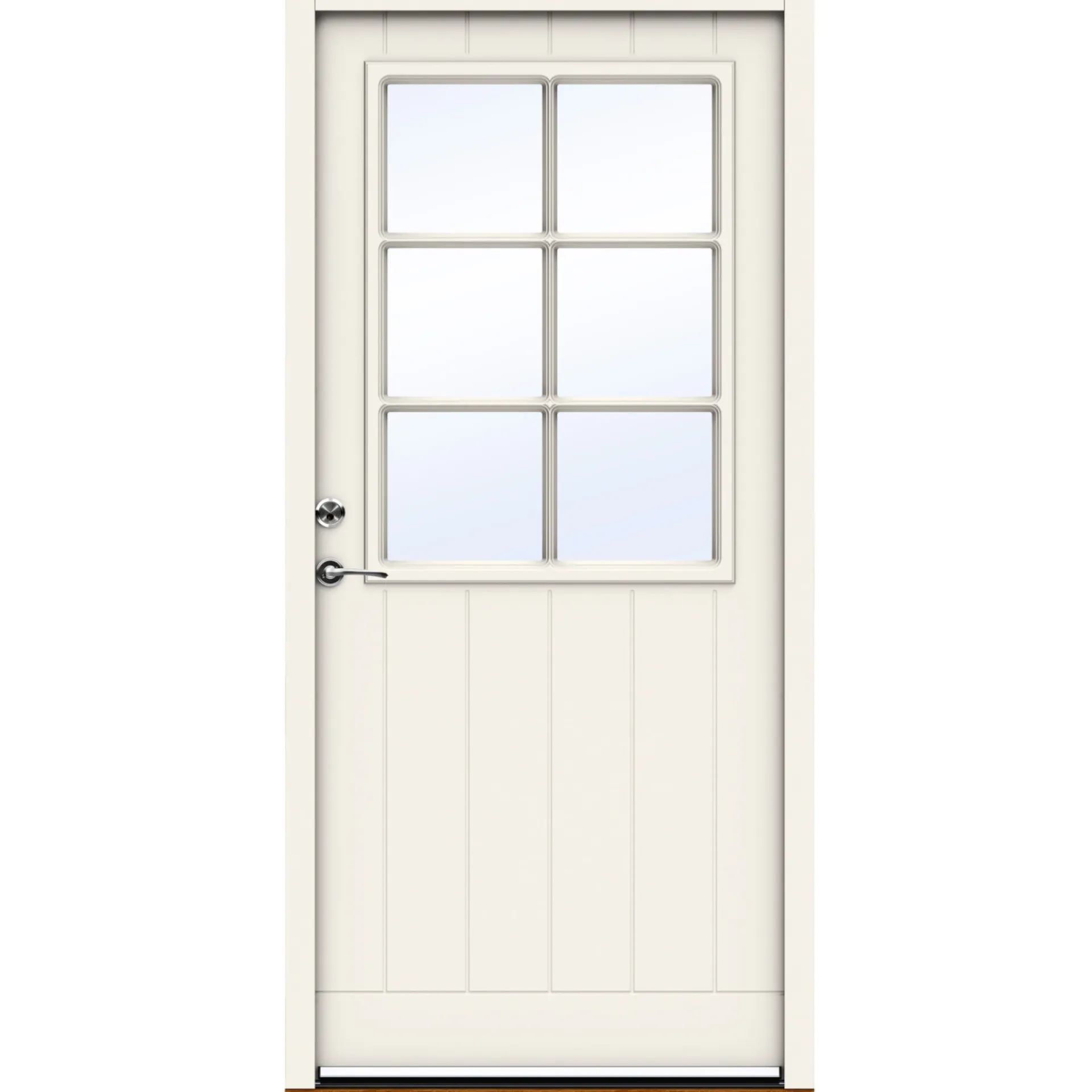 Outlet Swedoor ADVANCE-LINE CLASSIC BRAHMS ECO FACADEDØR 77 X 948 X 2115 MM V HVID