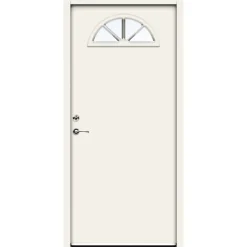 Outlet Swedoor ADVANCE-LINE CLASSIC BERLIOZ ECO FACADEDØR 77 X 948 X 2115 MM V HVID