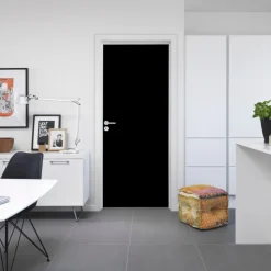 Clearance Swedoor ADVANCE-LINE STABLE SORT GLAT MASSIV DØR SORT 9X21