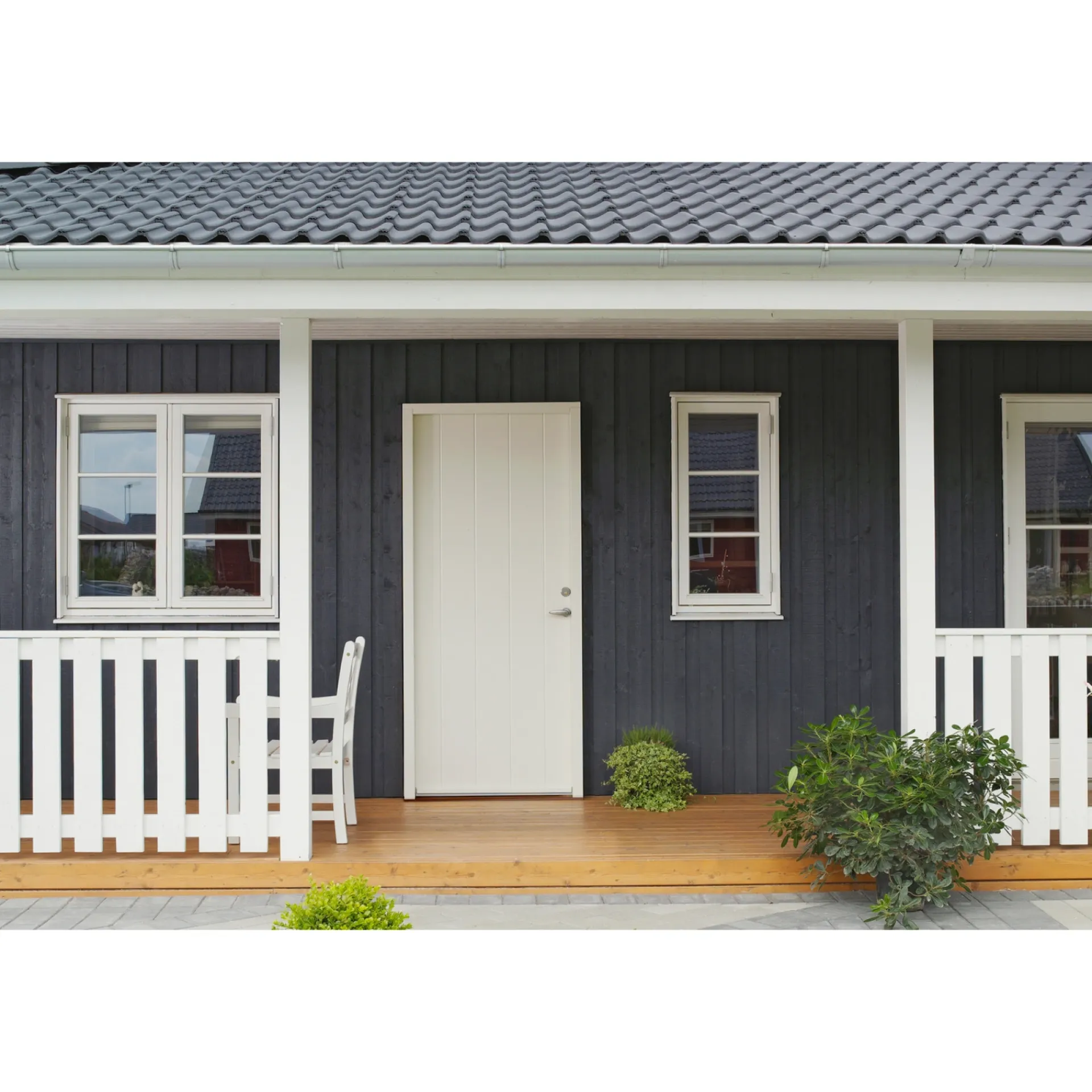 Hot Swedoor CLEVER-LINE P-100 FACADEDØR 60 X 948 X 2115 MM H HVID
