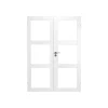 Hot Swedoor CLEVER-LINE PURITY GW3L DOBBELT GLASDØR INKL. KARMSÆT 100 MM 17X21