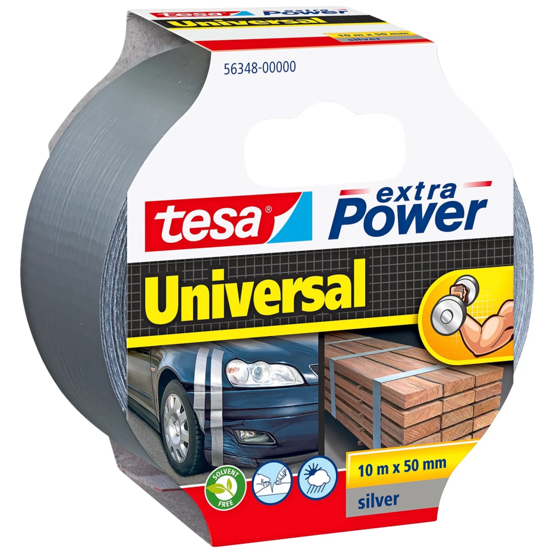 Outlet Tesa EKSTRA POWER UNIVERSAL LÆRREDSTAPE 10 M X 50 MM GRÅ