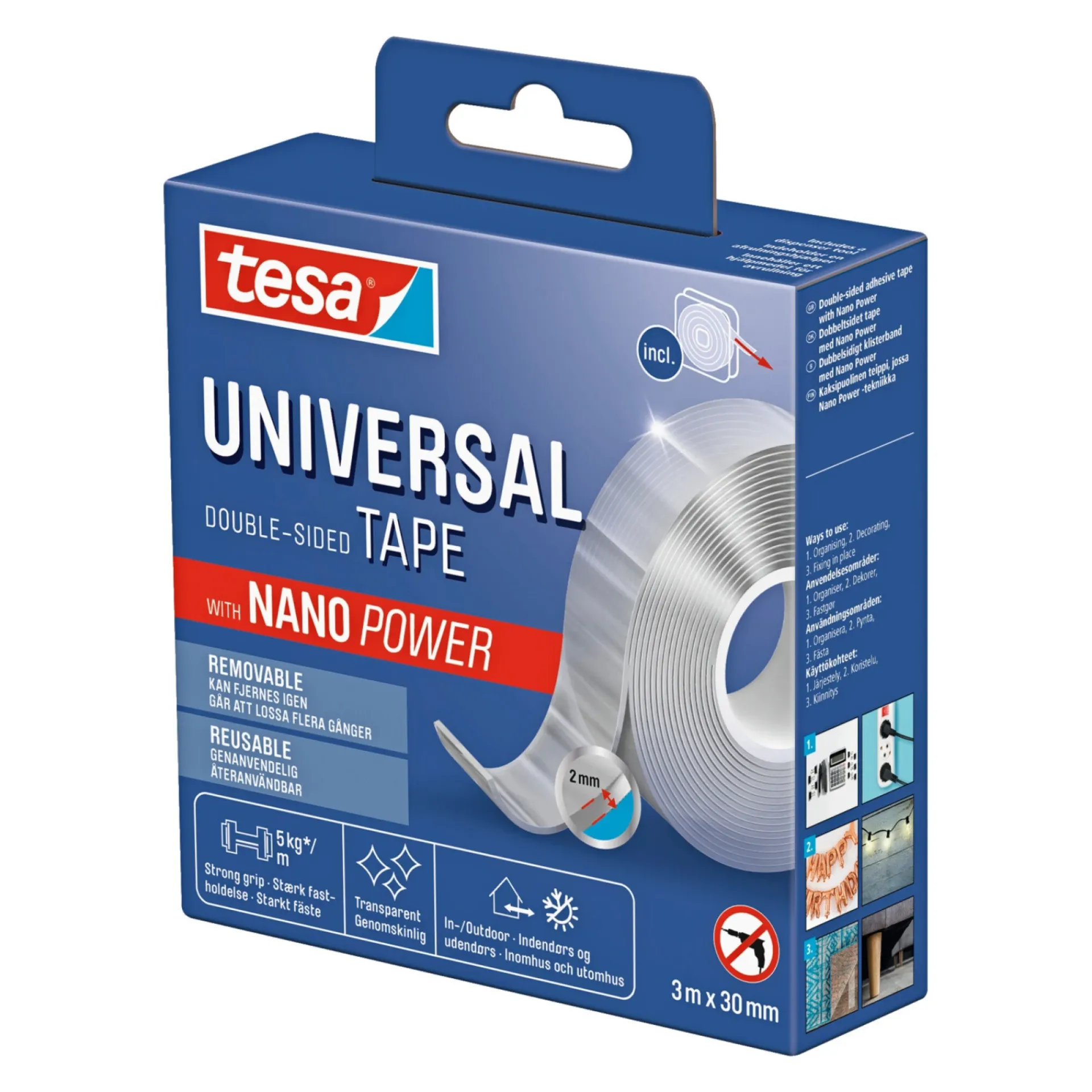 Discount Tesa NANO TAPE 3MX25MM TRANSPARENT