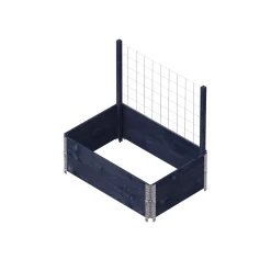 Outlet Upyard HØJBEDSRAMME SORT 9 X 23 X 119 CM