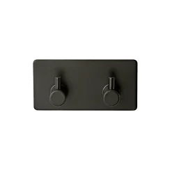 Outlet VASSO 2 KROGE HÅNDKLÆDEKROG MAT SORT