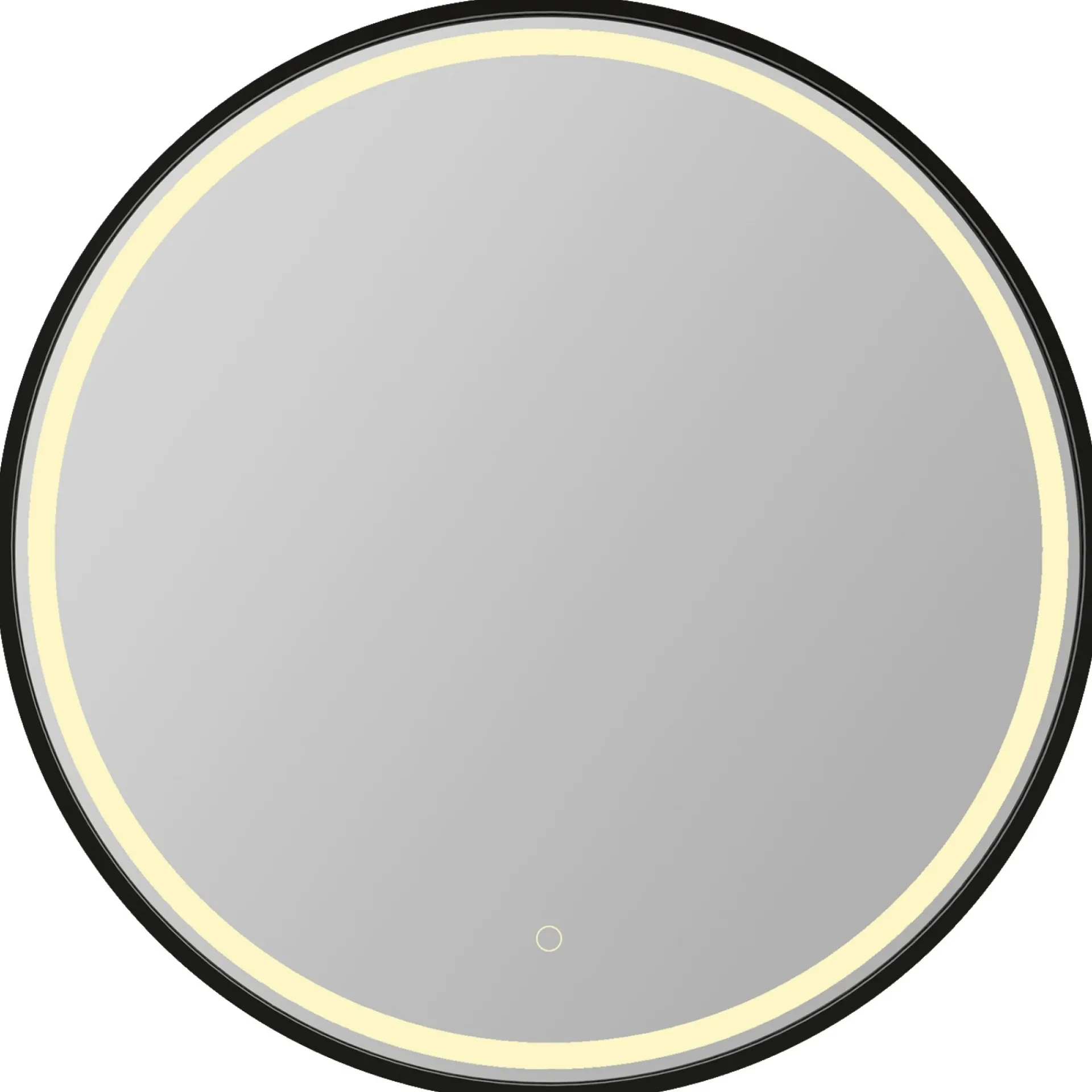 Discount VASSO CAVO RUNDT SPEJL MED LED-LYS Ø80 CM MAT SORT