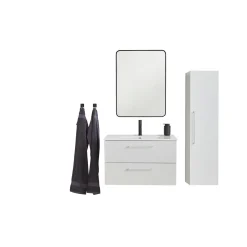 Online VASSO MILANO SOFTCLOSE BADMØBEL HVID 2 SKUFFER 80 CM