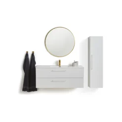 Discount VASSO MILANO SOFTCLOSE BADMØBEL HVID 2 SKUFFER 120 CM