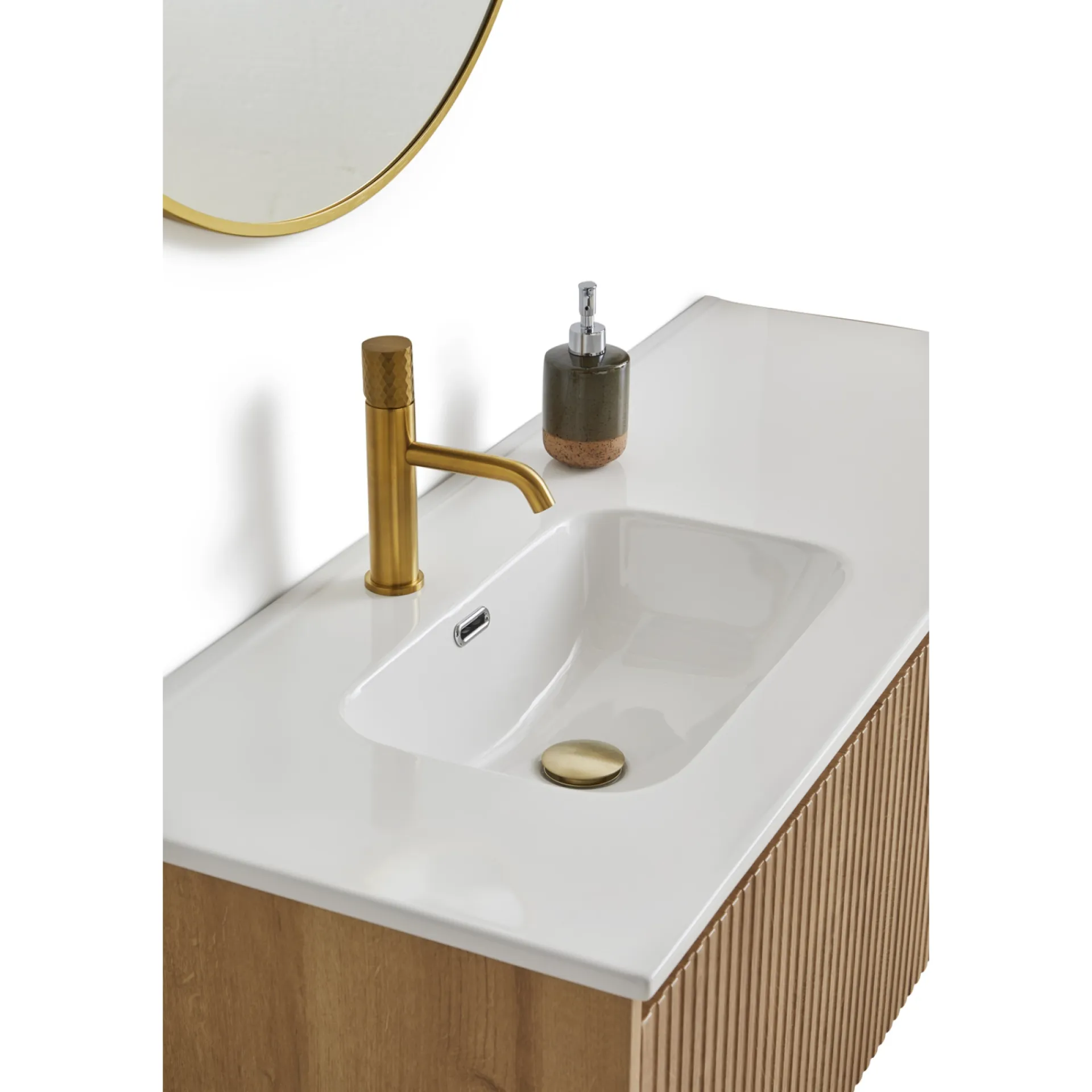 Outlet VASSO ROMA SOFTCLOSE BADMØBEL VARM EG 2 SKUFFER 120 CM