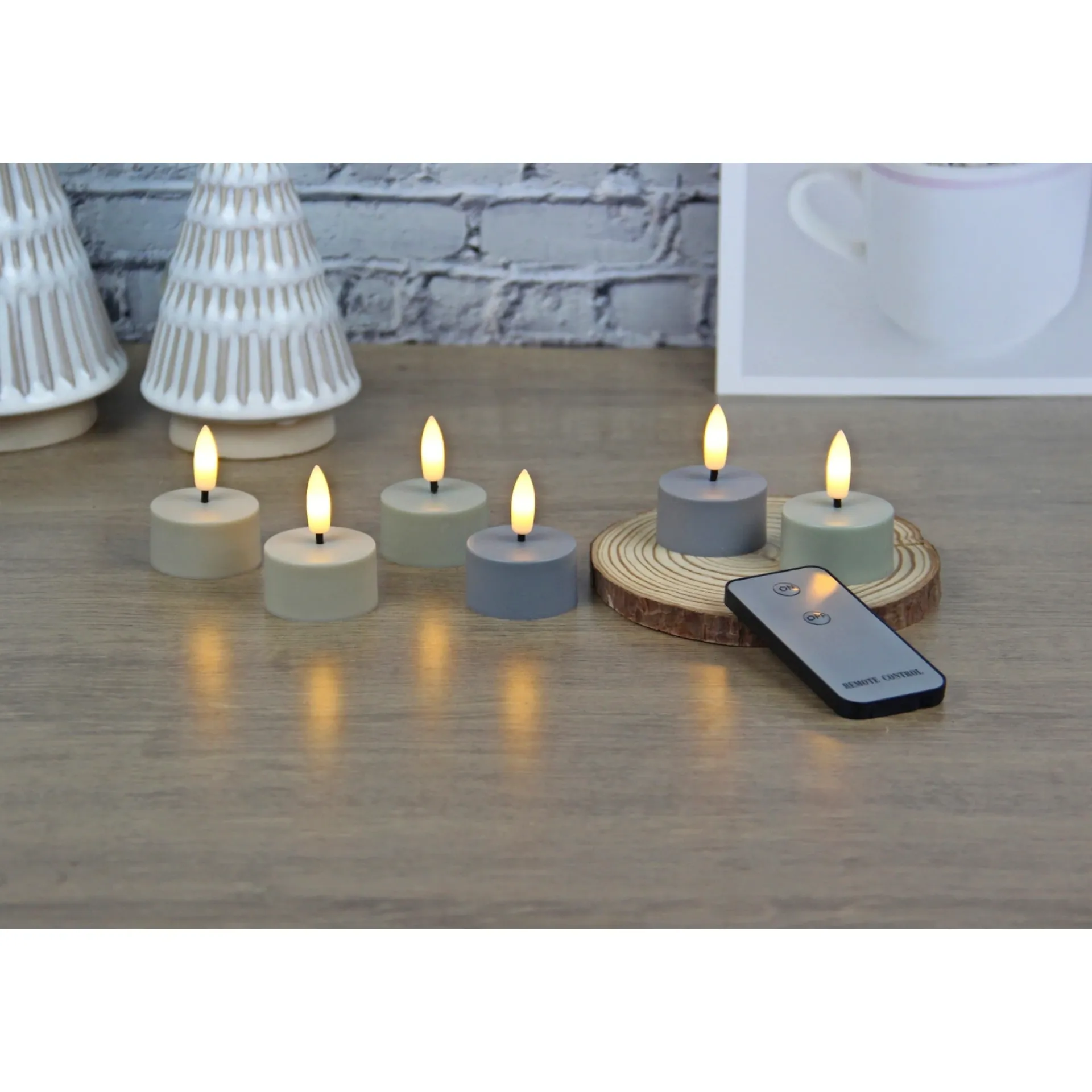 New Veli Line 6 STK. FLERFARVET GENOPLADELIGE LED FYRFADSLYS