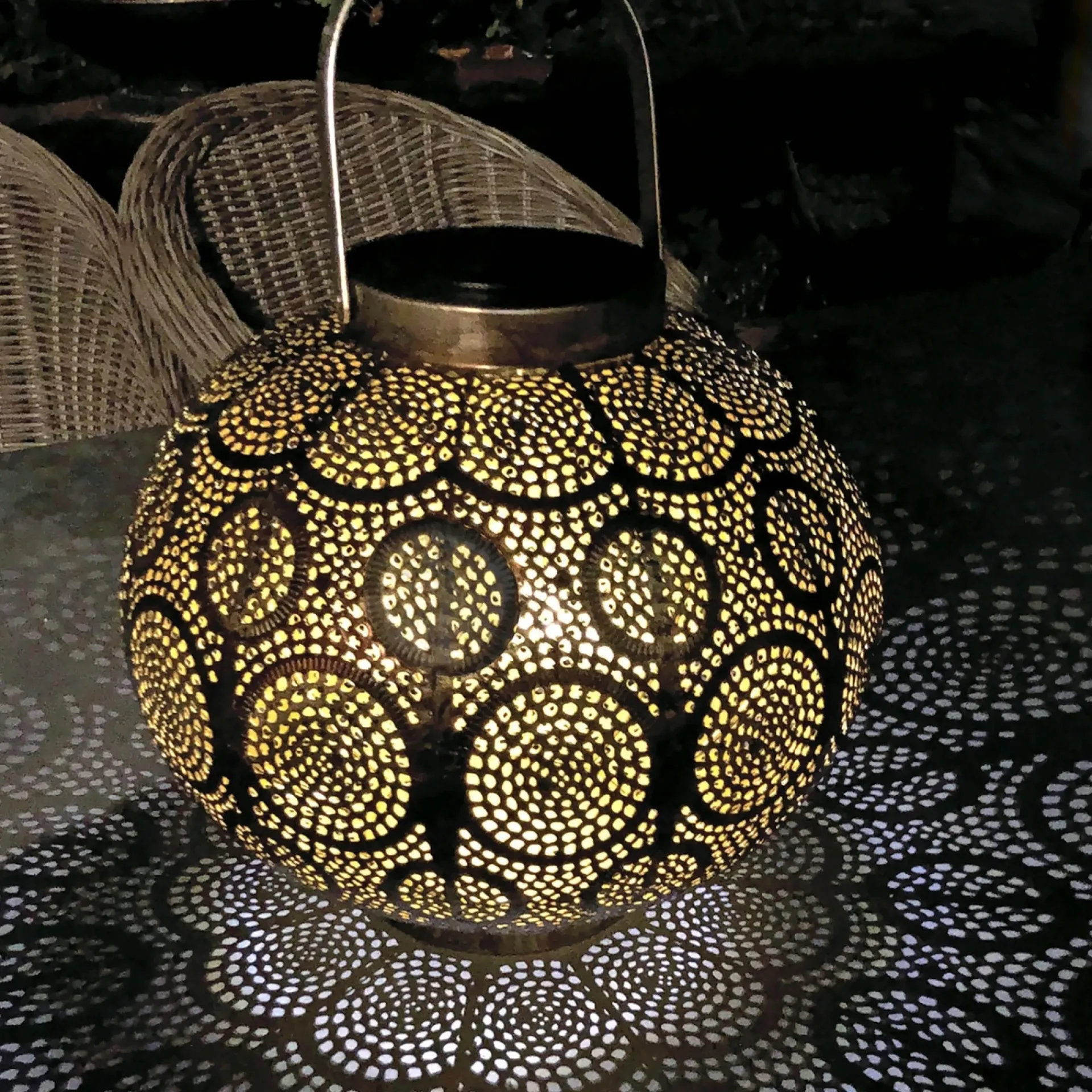 Sale Veli Line MARRAKECH SOLCELLE LANTERNE KOBBERFARVET 23 CM