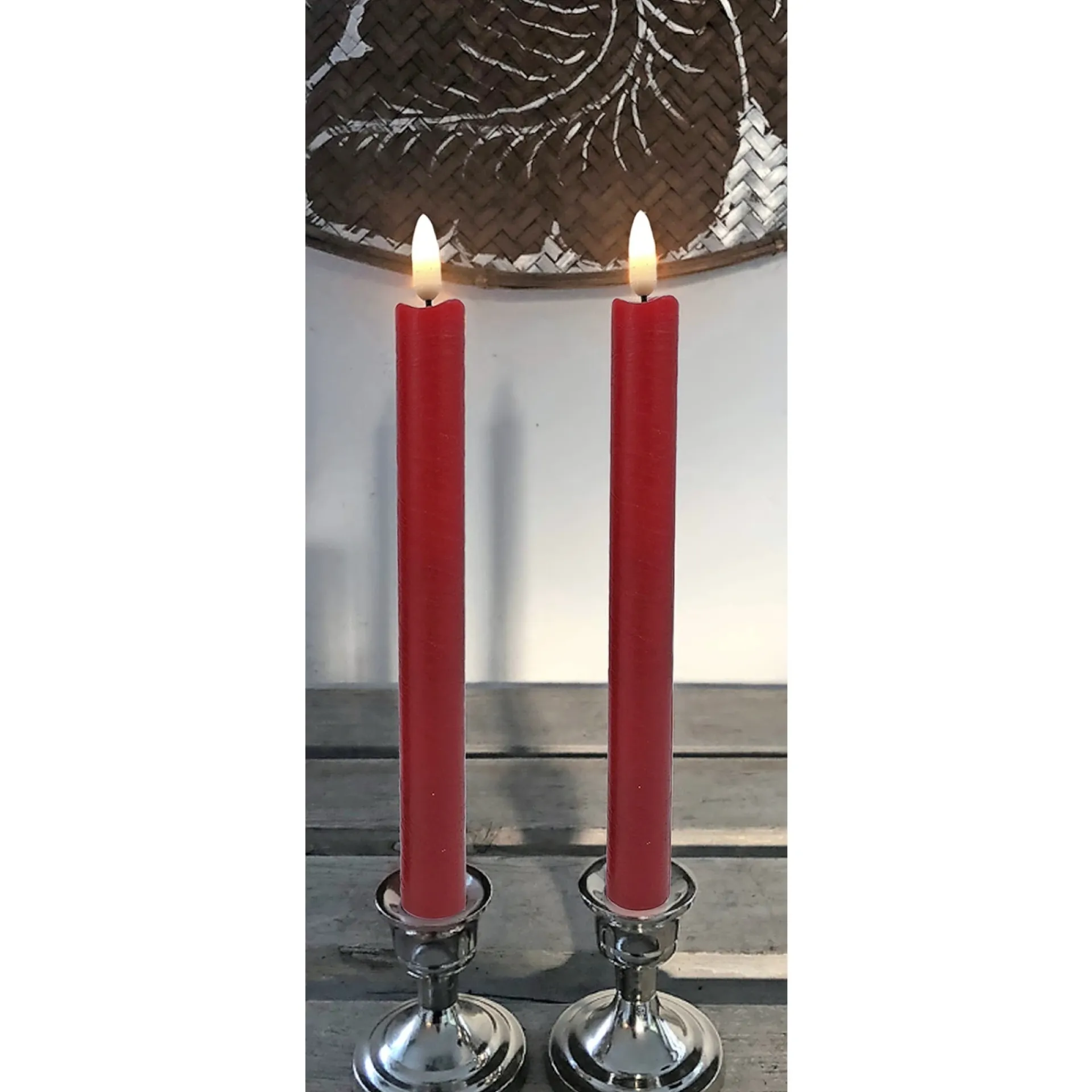 Hot Veli Line 2-PAK RØDE 24 CM LED KRONELYS