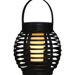 Online Veli Line RATTAN FLAME SOLCELLE LANTERNE BRUN 16 CM