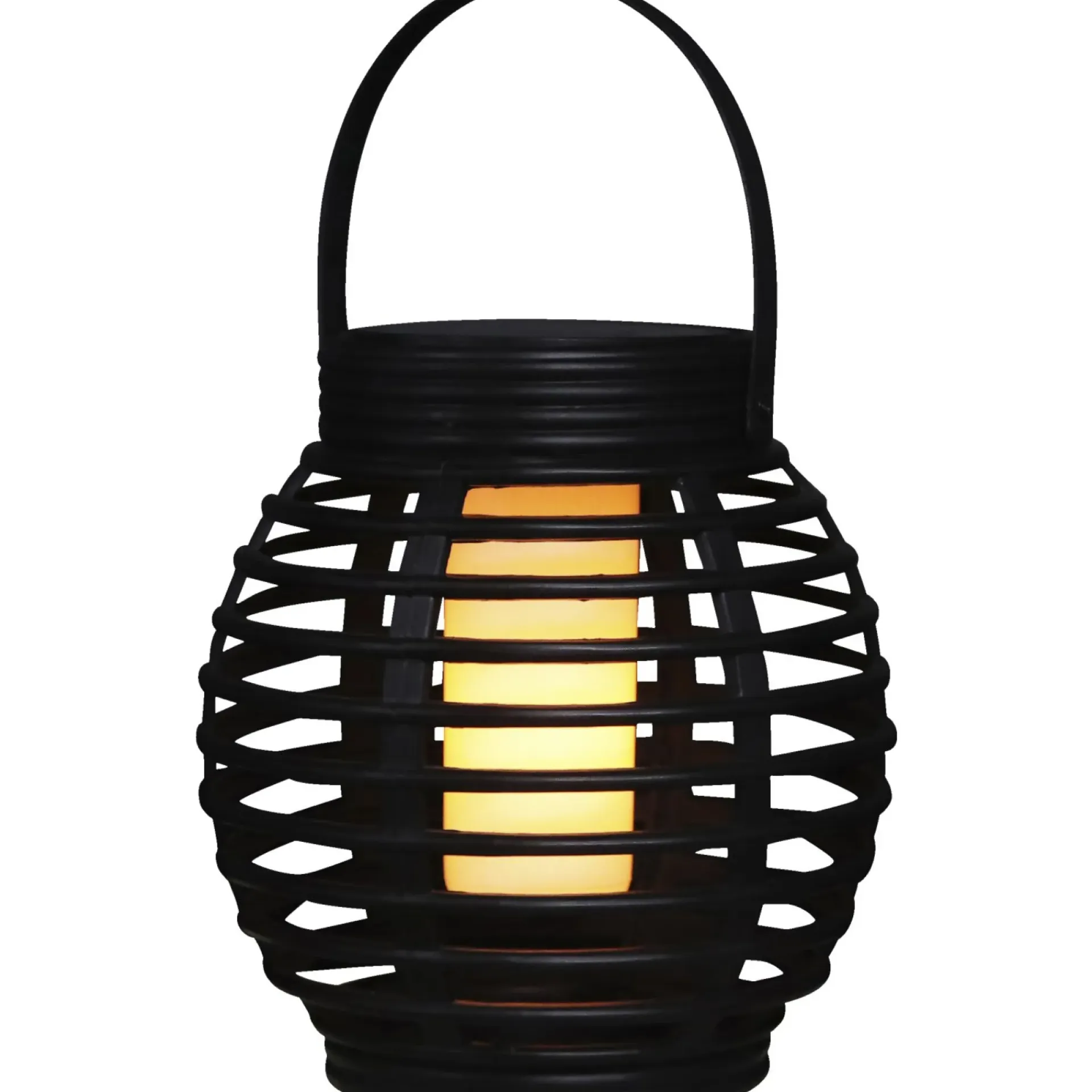 Online Veli Line RATTAN FLAME SOLCELLE LANTERNE BRUN 16 CM
