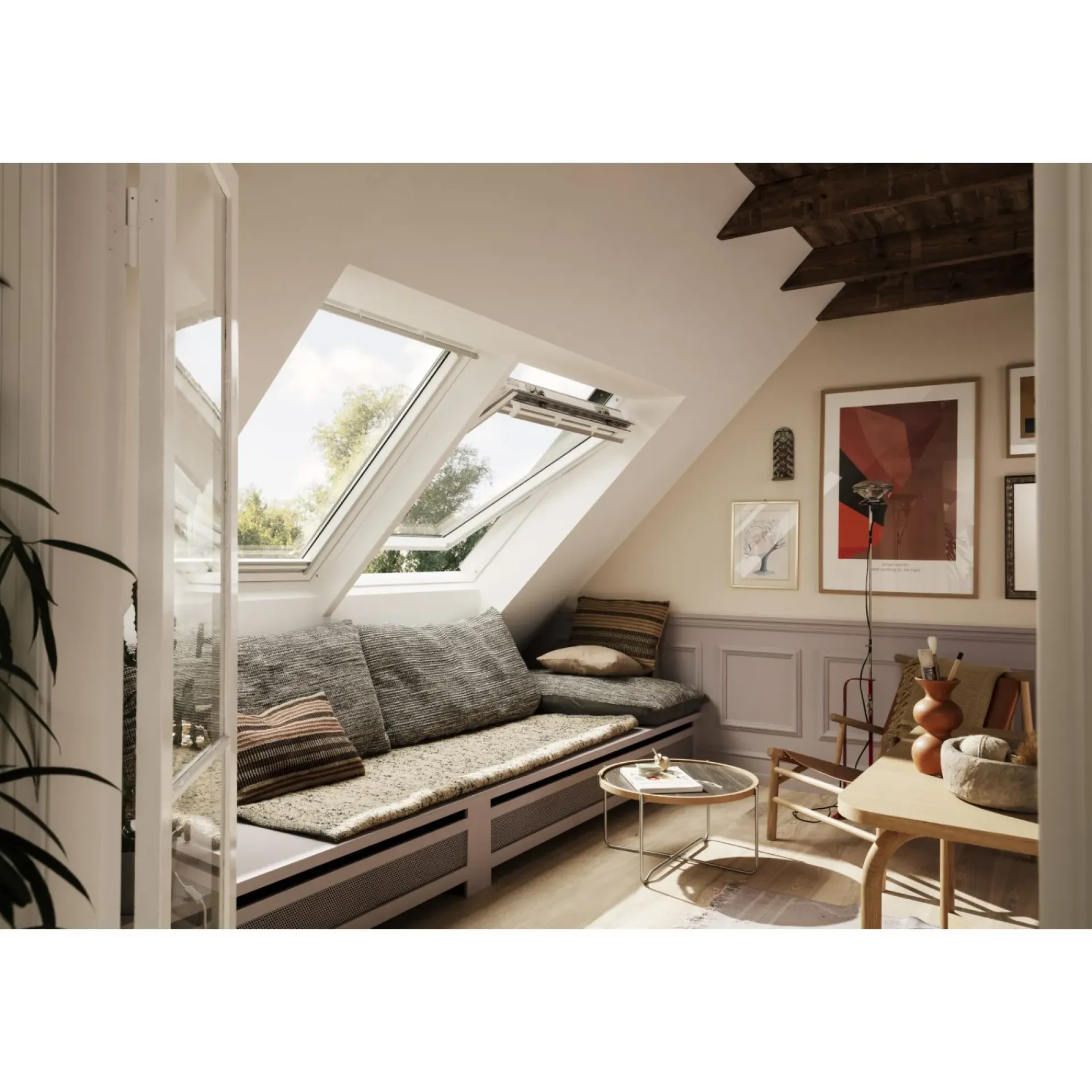 Clearance Velux VIPPEVINDUE HVID POLYURETAN 78 X 140 CM GGU MK08 0066
