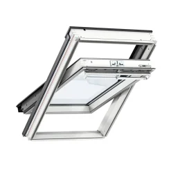 New Velux VIPPEVINDUE HVIDMALET TRÆ 55 X 78 CM GGL CK02 2068