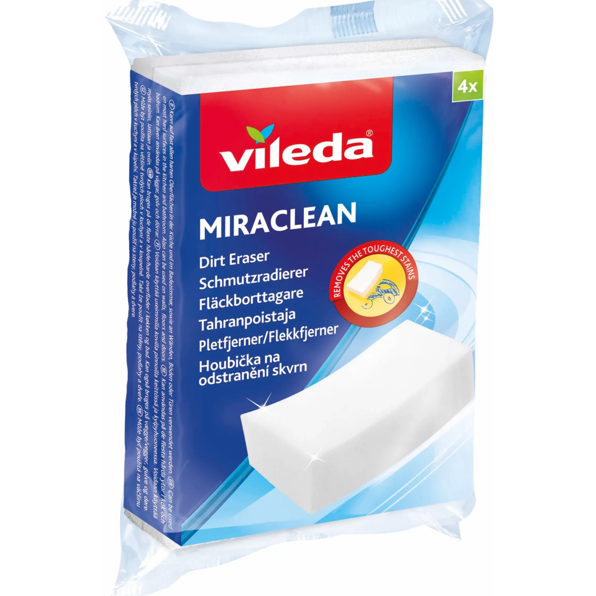 Vileda MIRACLEAN SVAMP HVID 4 STK