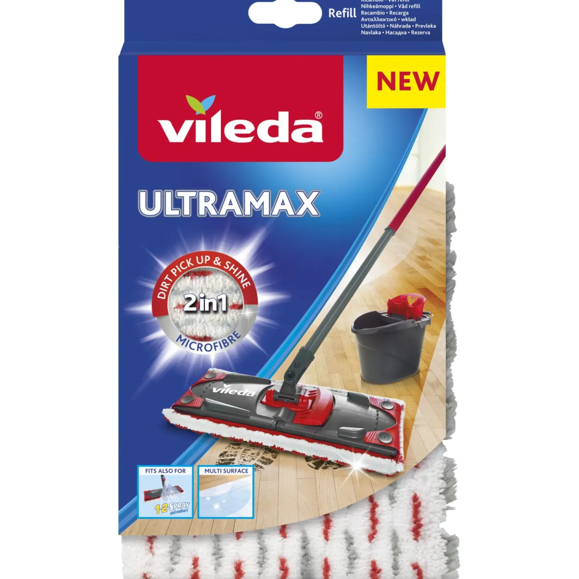 Online Vileda ULTRA MAX REFILL VÅDMOPPE 2,5X15X26,5 CM