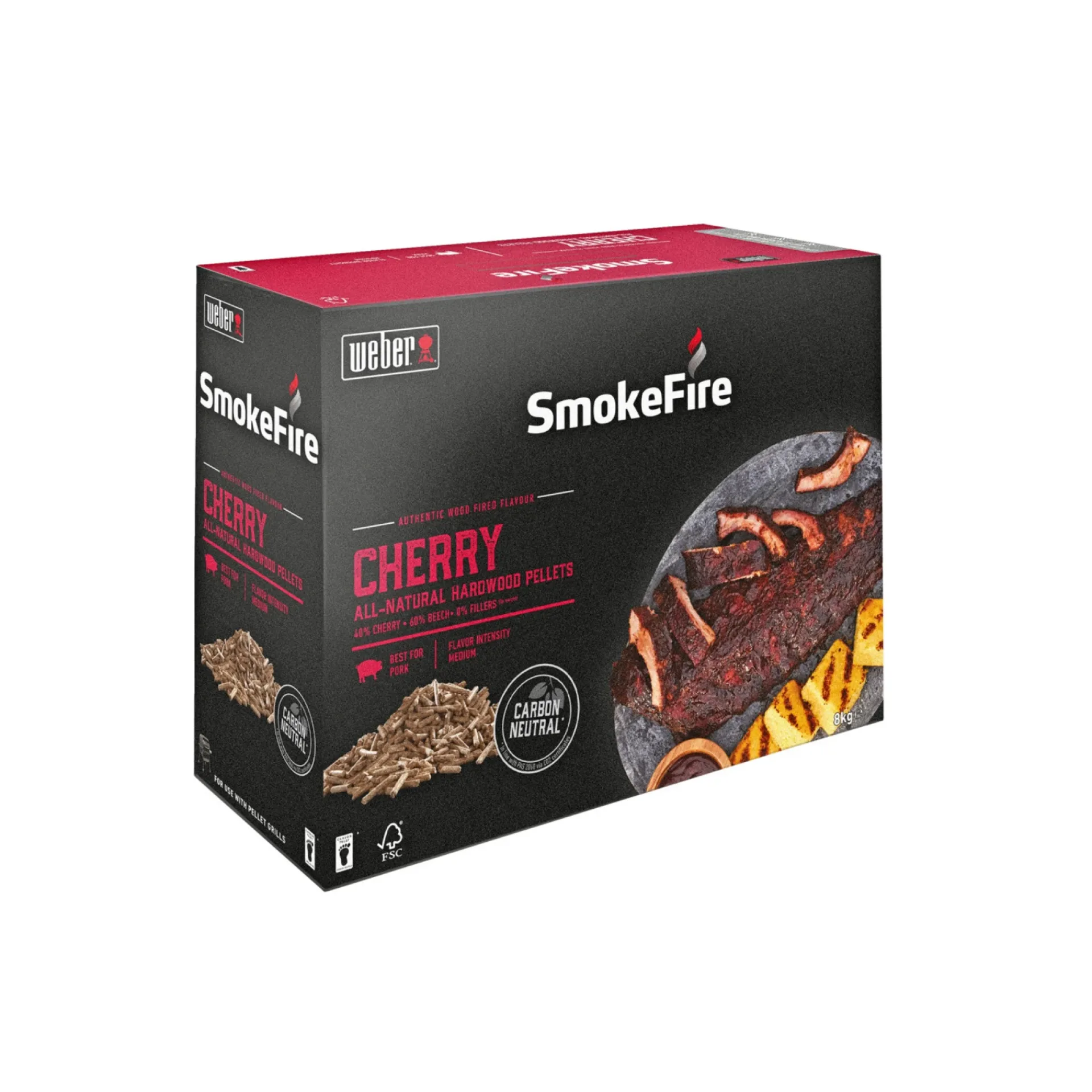 Best Weber SMOKEFIRE KIRSEBÆR TRÆPILLER TIL GRILL 8 KG