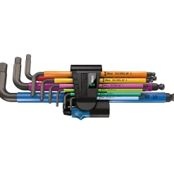 Best Wera 950/9 MULTICOLOUR HF1 STIFTNØGLESÆT 1,5-10 MM 9 DELE