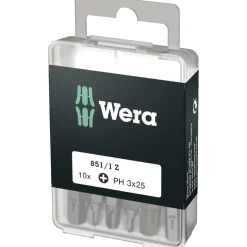 Wera 851/1 Z BITSSÆT PH3 10 STK
