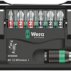 Hot Wera BIT CHECK BITORSION BITSSÆT 12 STK