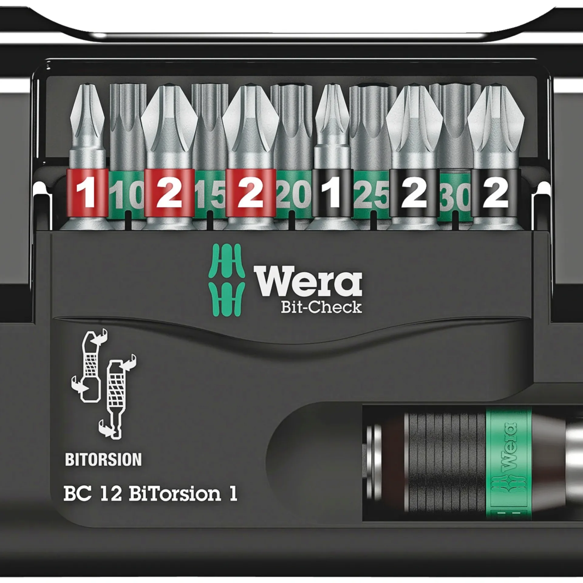 Hot Wera BIT CHECK BITORSION BITSSÆT 12 STK