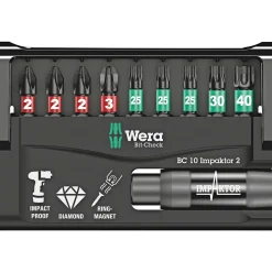 Online Wera BIT CHECK IMPAKTOR BITSSÆT 10 DELE
