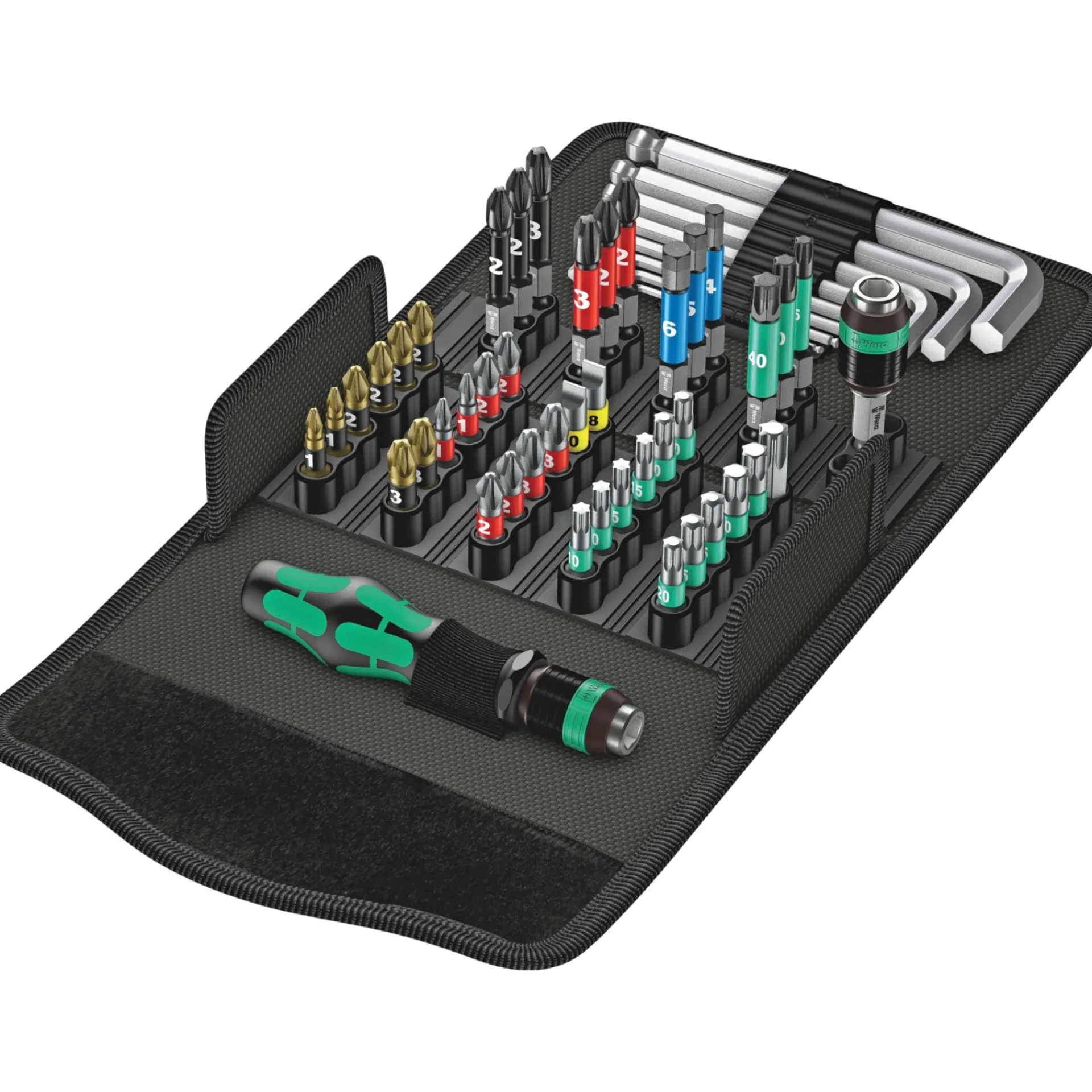 Clearance Wera KRAFTFORM KOMPAKT 100 BITSSÆT 52 DELE