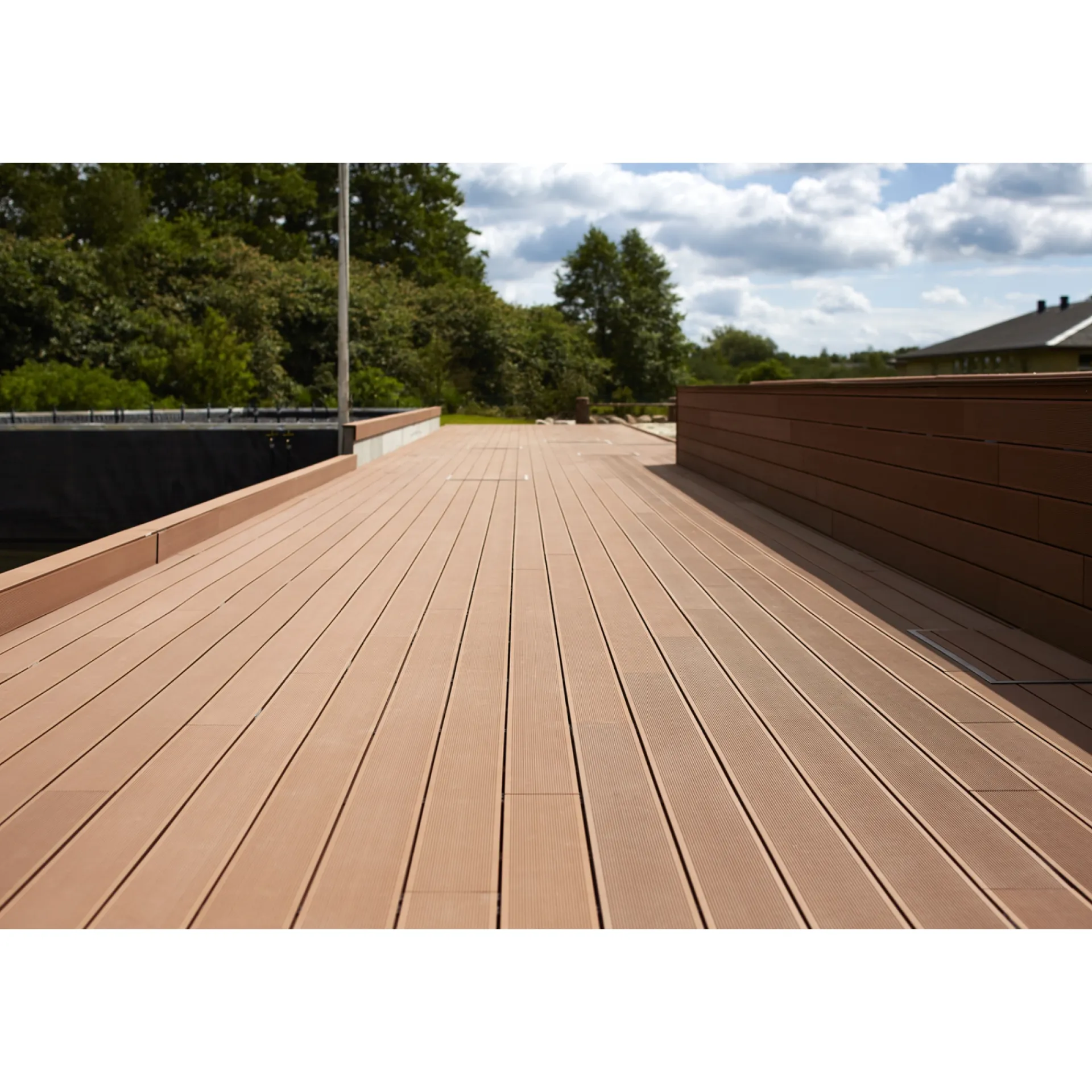 Hot Wimex FUR CLASSIC TERRASSEBRÆT 23 X 146 X 3600 MM RØD