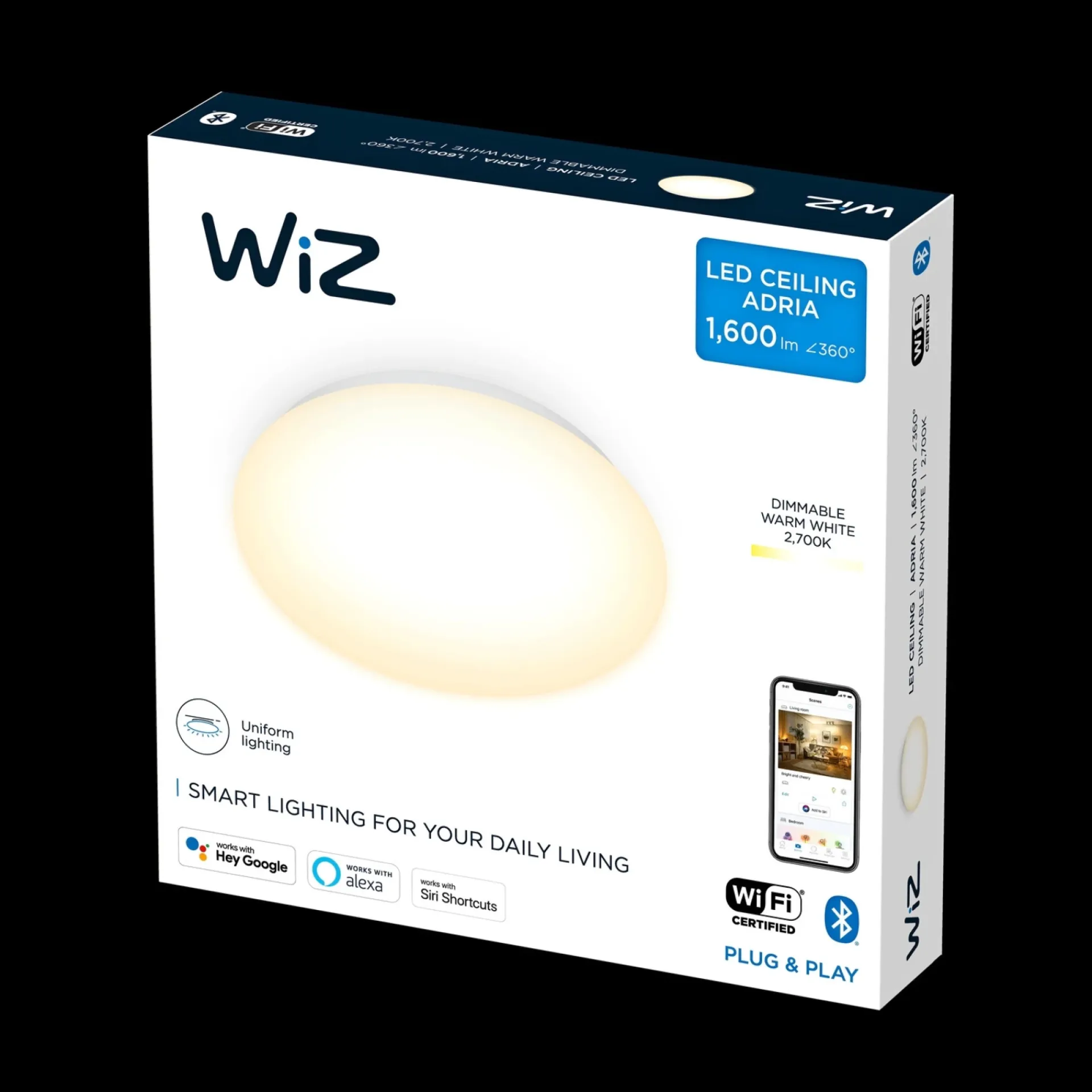 Clearance WIZ ADRIA PLAFOND HVID 352 MM