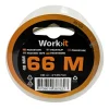 Online Work>it PAKKE TAPE 48 MM SØLV/SORT