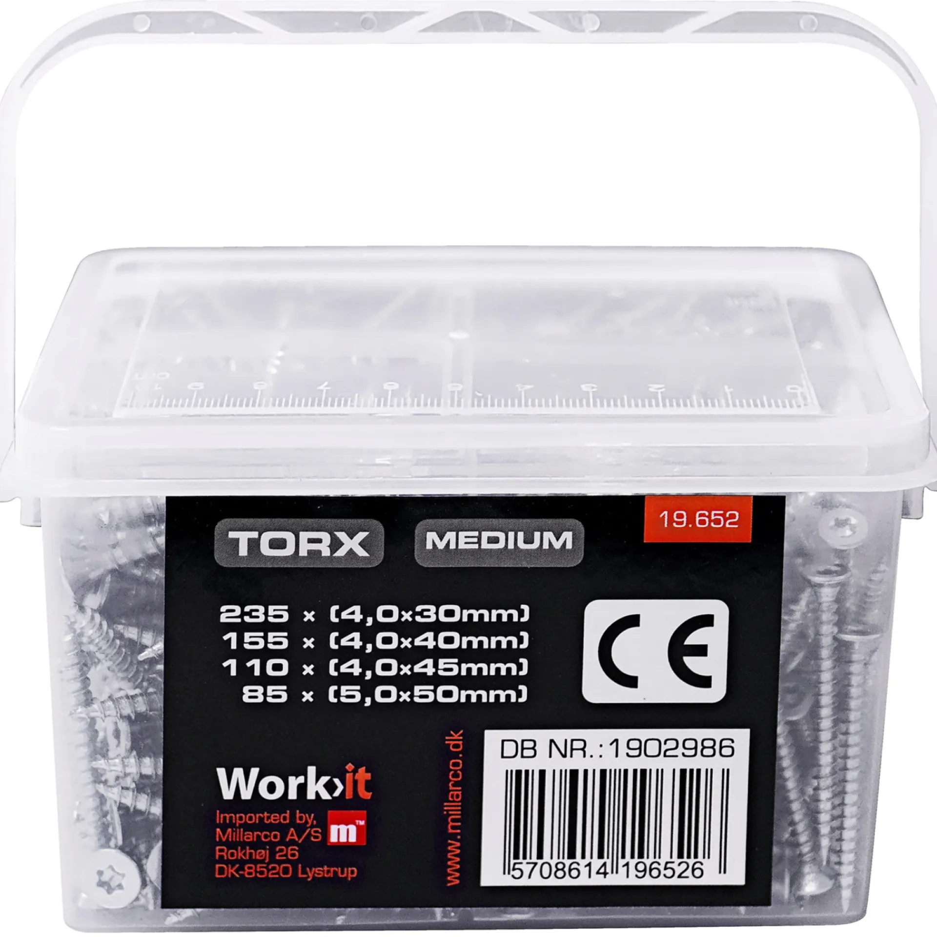 Online Work>it SKRUEBOKS TORX - MEDIUM SKRUE-/BITSSÆT 585 STK