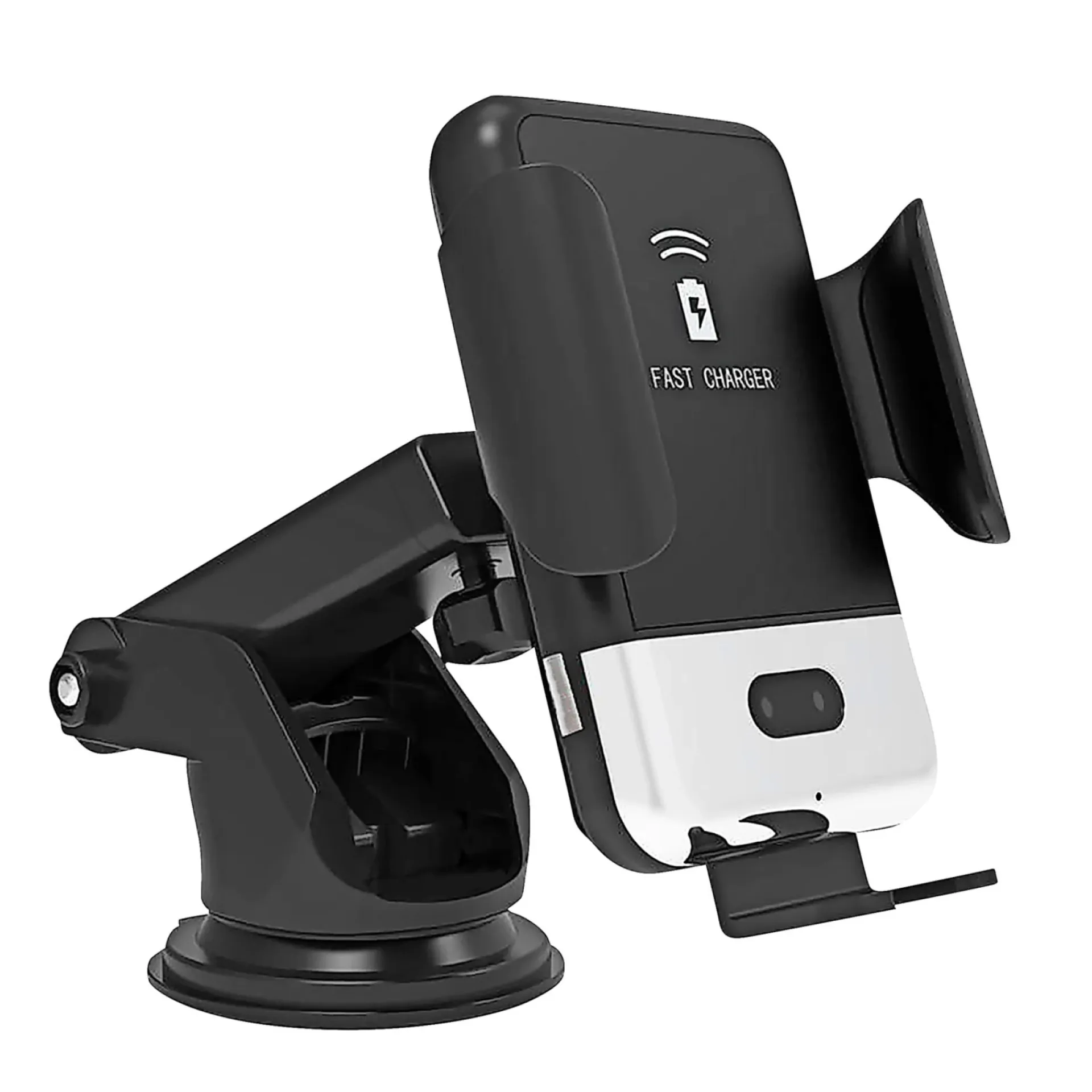Sale Work>it SMARTPHONEHOLDER MED TRÅDLØS OPLADNING HOLDER SORT 122X86X107 MM