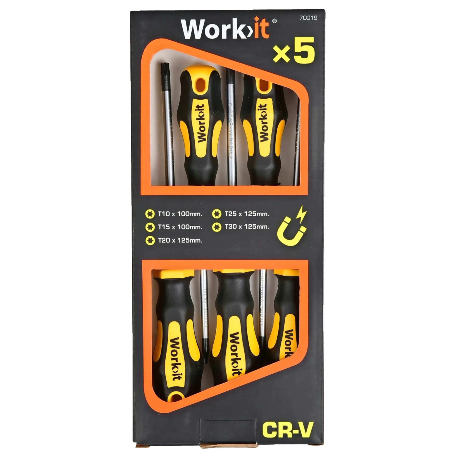 New Work>it TORX SKRUETRÆKKERSÆT 5 DELE