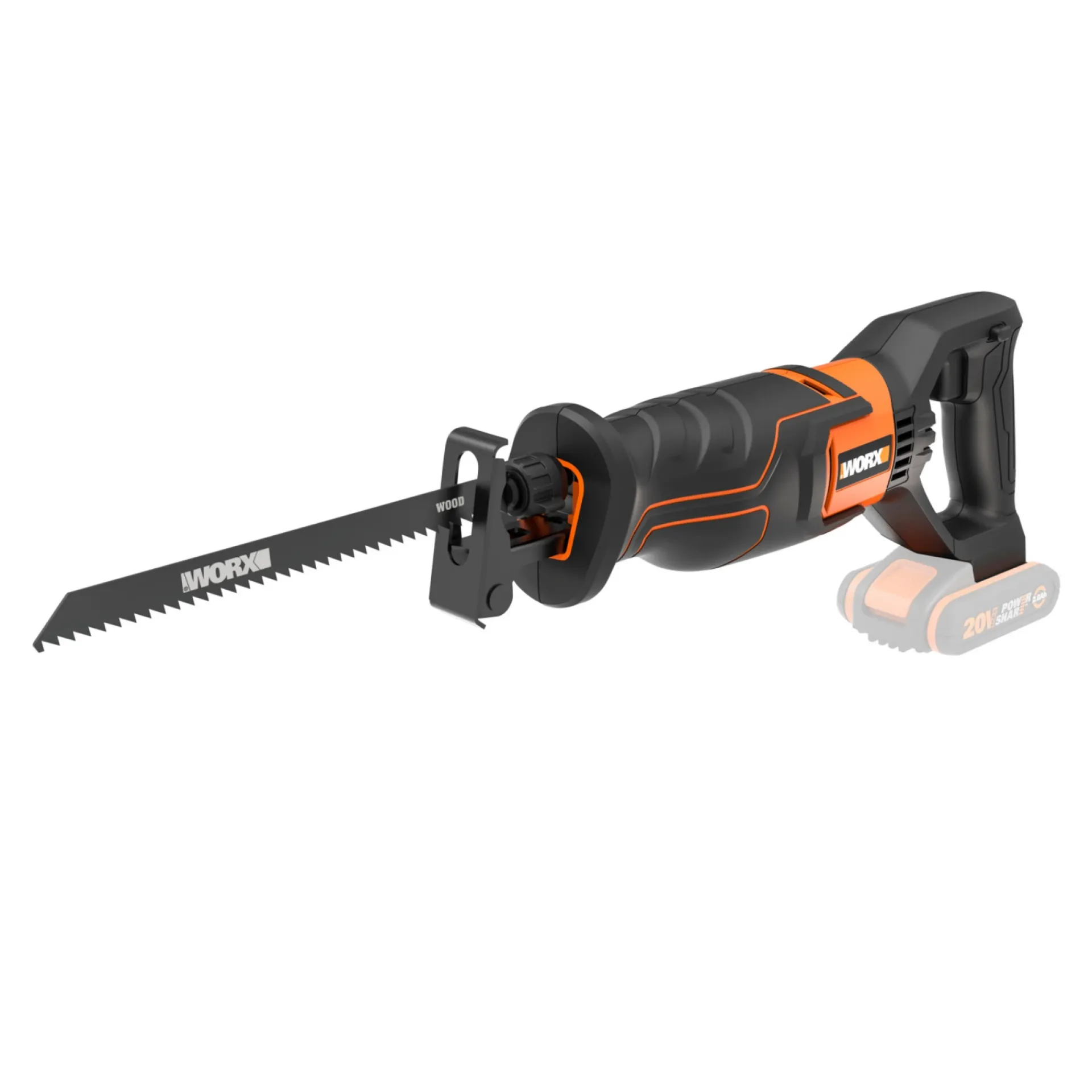 Outlet Worx POWERSHARE WX500.9 BAJONETSAV AKKU 20V UDEN BATTERI OG LADER