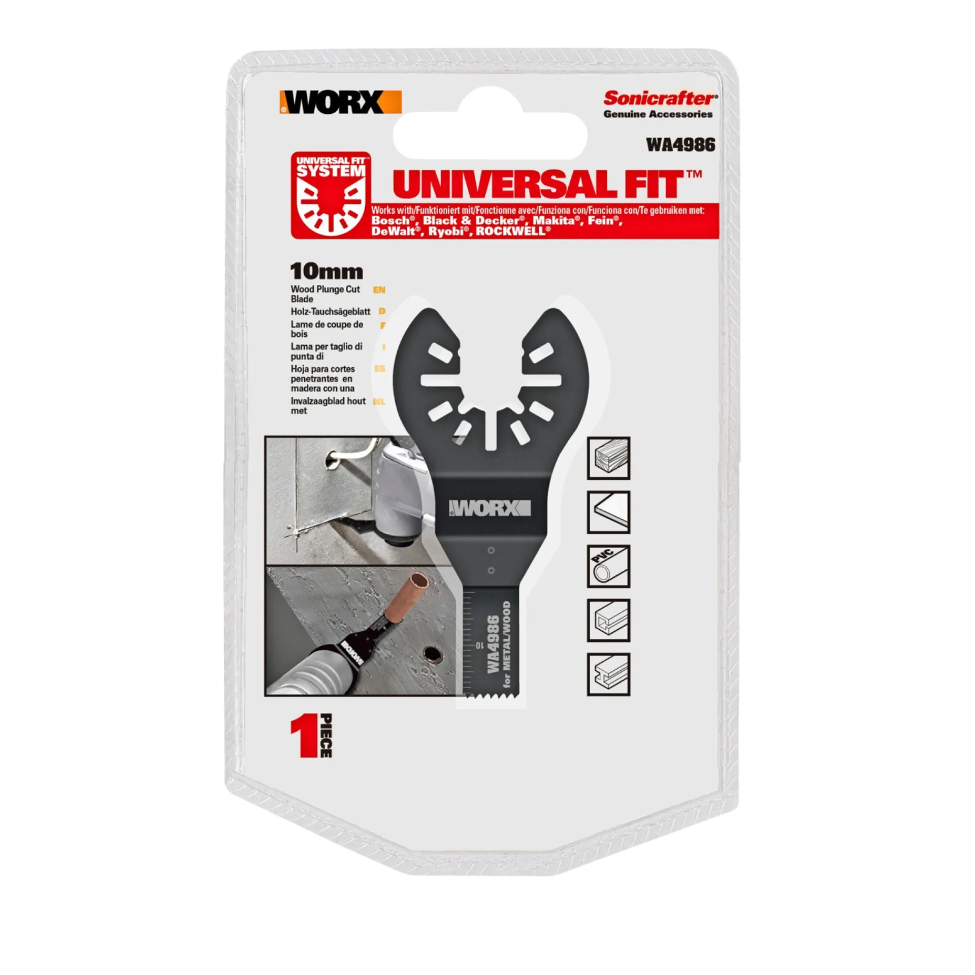 Discount Worx WA4986 MULTIVÆRKTØJ AKKU 20V UDEN BATTERI OG LADER