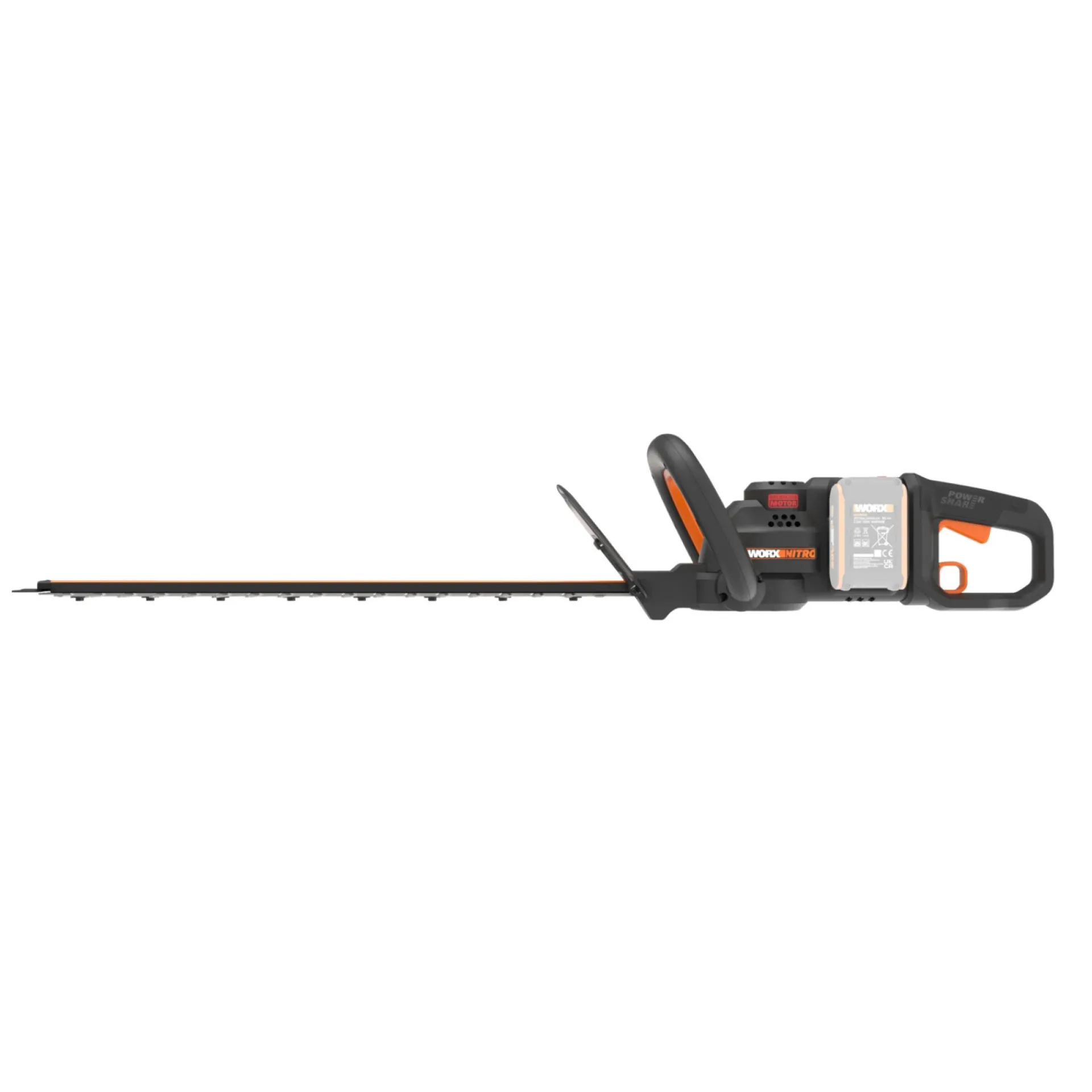 Clearance Worx WG286E.9 HÆKKEKLIPPER 61 CM UDEN BATTERI OG LADER
