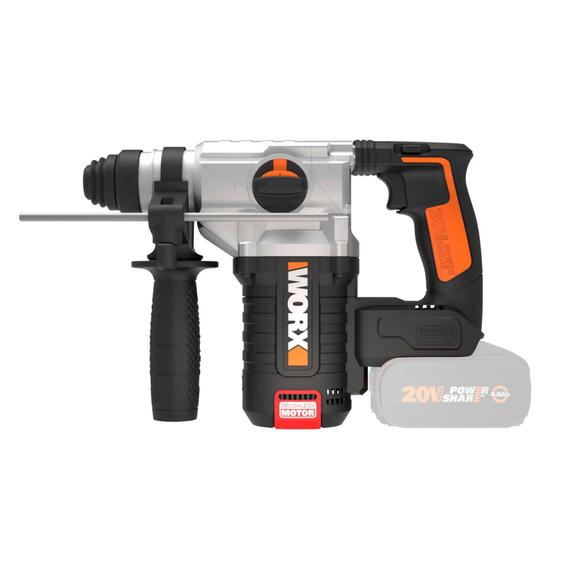 Discount Worx WX380.9 BOREHAMMER AKKU UDEN BATTERI OG LADER 2,2
