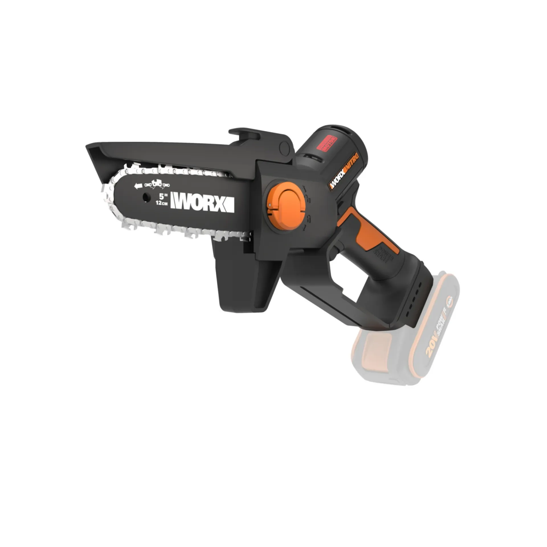 Outlet Worx WX325E.9 KÆDESAV AKKU 12CM UDEN BATTERI OG LADER