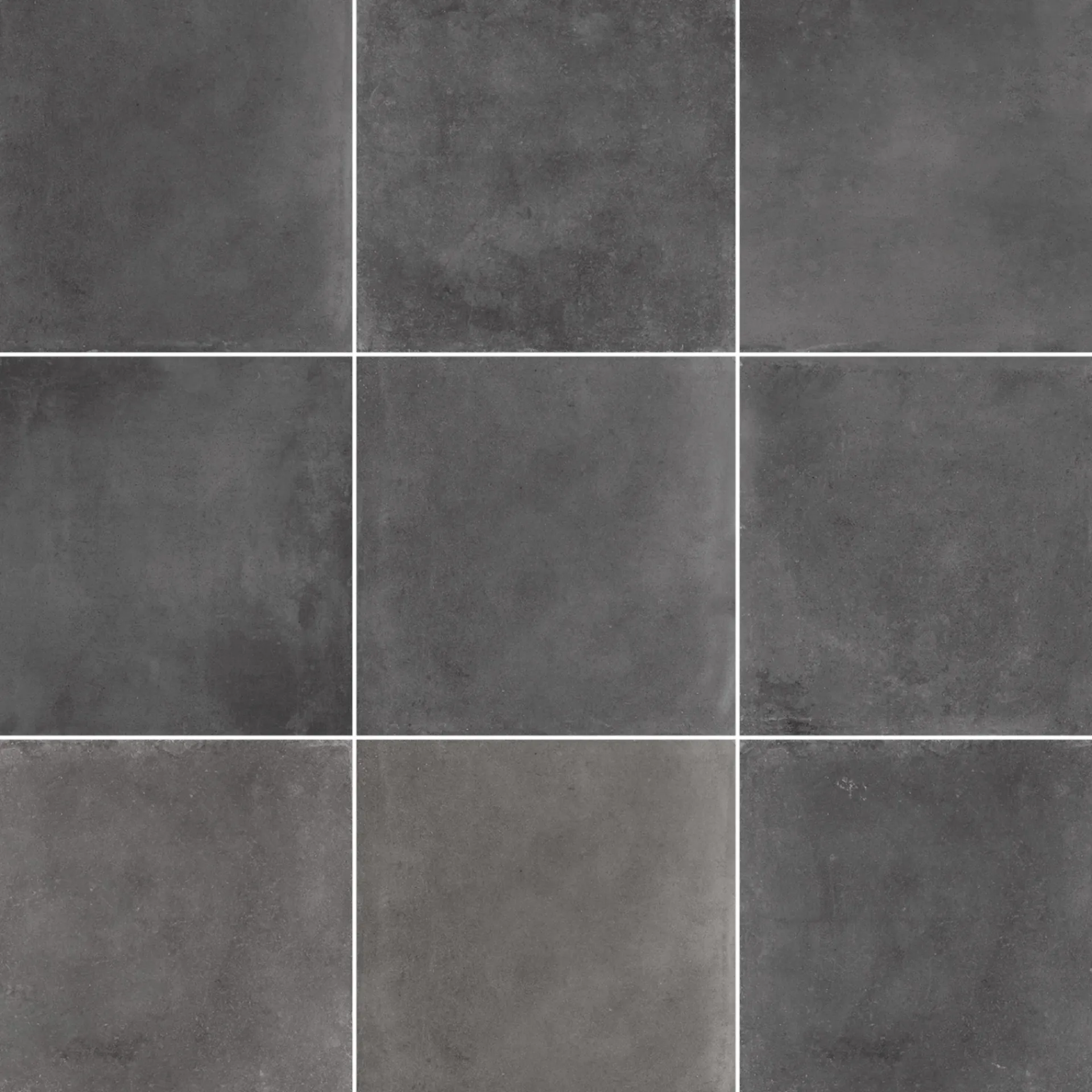 New XL-BYG CONTEMPORARY GRAPHITE GULVFLISE 81X81 MØRK GRÅ