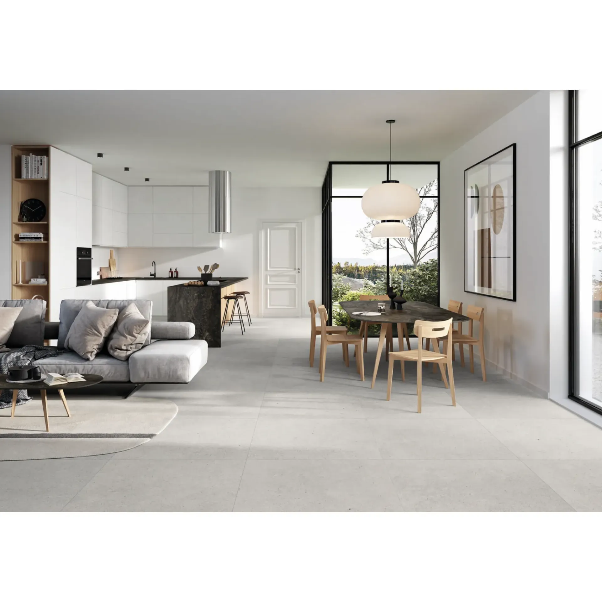 Outlet XL-BYG LAGOM WHITE GULVFLISE 60X120 LYS GRÅ