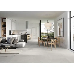 Discount XL-BYG LAGOM WHITE SOKKELFLISE 7X60 LYS GRÅ