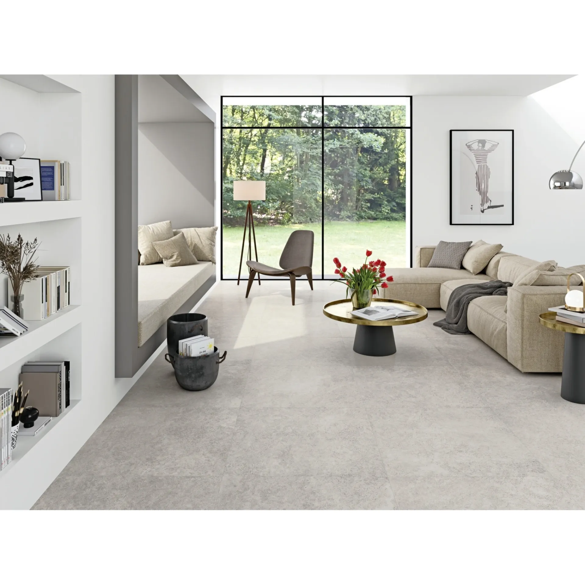 Outlet XL-BYG LANDSCAPE CENERE SOKKELFLISE 7X60 GRÅ